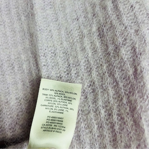 ARITZIA the group BABATON pullover alpaca wool blend sweater size small - Picture 4 of 6